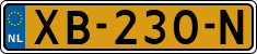 License plate of the Netherlands, Cars