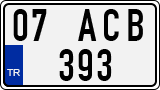 License plate of Turkey, Regular plates