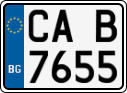 License plate of Bulgaria, Motorcycles