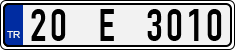 License plate of Turkey, Regular plates