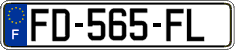 French license plate, SIV (ordinary)
