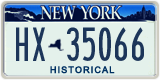 New York, Specialty plates (AB-12345)
