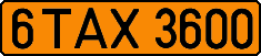 License plate Belarus, Taxi