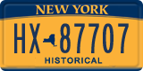 New York, Specialty plates (AB-12345)