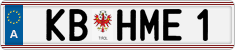 License plate of Austria, Vanity Plates