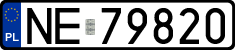 License plates of Poland, Regular car plates