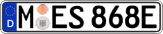 German license plate, Electric vehicles