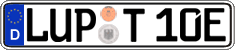 German license plate, Electric vehicles