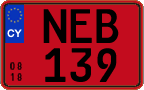 License plate of Cyprus, Rental cars