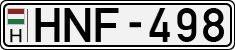 license plates of Hungary, Cars (1990)