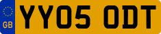 License plate of the United Kingdom, 2001 year system
