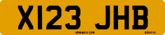 License plate of the United Kingdom, 1983 year system