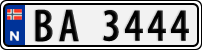 License plate of Norway, Trailers, motorcycles, special vehicles