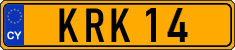 License plate of Cyprus, Regular plates