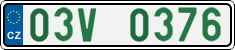 License plate of the Czech Republic, Oldtimers (2001)