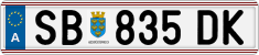 License plate of Austria, Regular plates