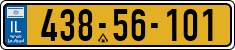 License plate of Israel, Regular plates