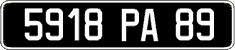 French license plate, FNI
