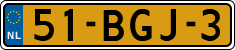 License plate of the Netherlands, Heavy Commercial Vehicles (1994 system)