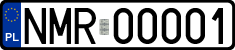 License plates of Poland, Regular car plates