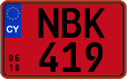 License plate of Cyprus, Rental cars