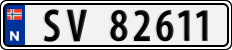 License plate of Norway, Cars
