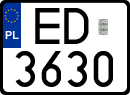 License plates of Poland, Special vehicles and motorcycles