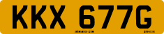 License plate of the United Kingdom, 1963 year system