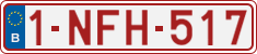 License plate of Belgium, Regular plates (2010)
