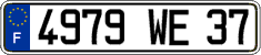 French license plate, FNI