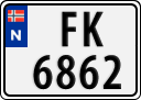 License plate of Norway, Trailers, motorcycles, special vehicles