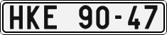 License plate of the Czech Republic, Cars (1960)