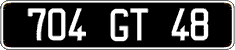 French license plate, FNI