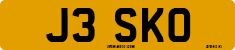 License plate of the United Kingdom, 1983 year system