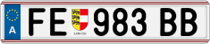 License plate of Austria, Regular plates