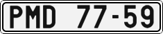 License plate of the Czech Republic, Cars (1960)