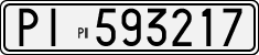 License plate of Italy, Cars (1927 year series)
