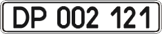License plate Ukraine, Diplomatic