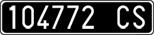 License plate of Italy, Cars (1927 year series)