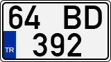 License plate of Turkey, Regular plates