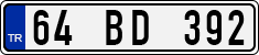 License plate of Turkey, Regular plates