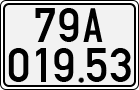 License plate of Vietnam, Cars