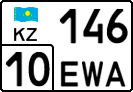 License plate Kazakhstan, Private owners (2012)