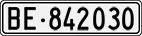 License plate of Switzerland, Cars