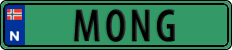 License plate of Norway, Vanity Plates