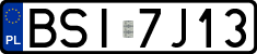License plates of Poland, Regular car plates