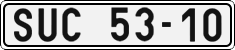 License plate of the Czech Republic, Cars (1960)