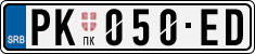 License plate of Serbia, Cars