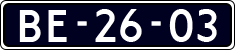 License plate of the Netherlands, Imported oldtimers (commercial vehicles)