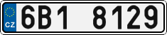 License plate of the Czech Republic, Cars (2001)